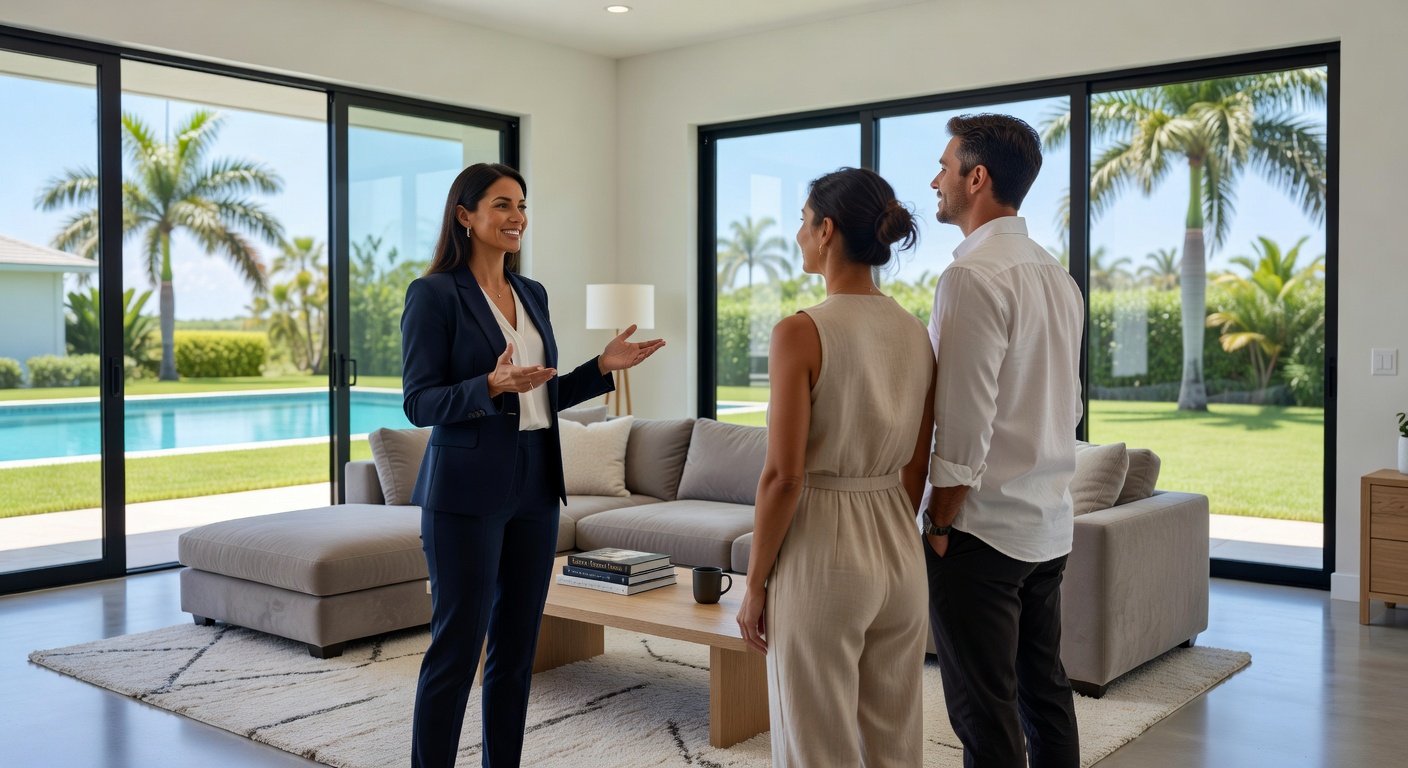 New construction luxury townhomes in Estero Florida with contemporary architecture and landscaping, ultra-detailed 8K render