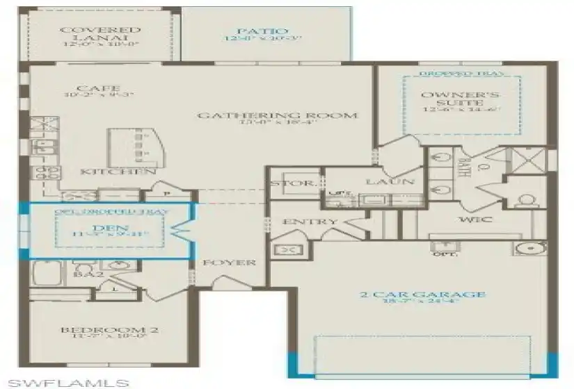 Floorplan with structural options