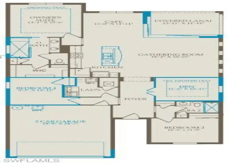 Floorplan with structural options