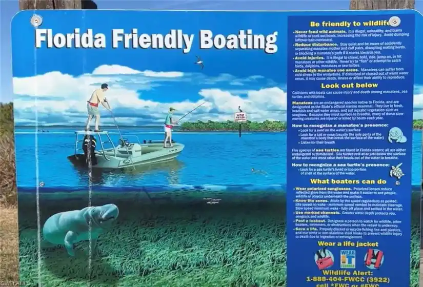 Florida Boating sign