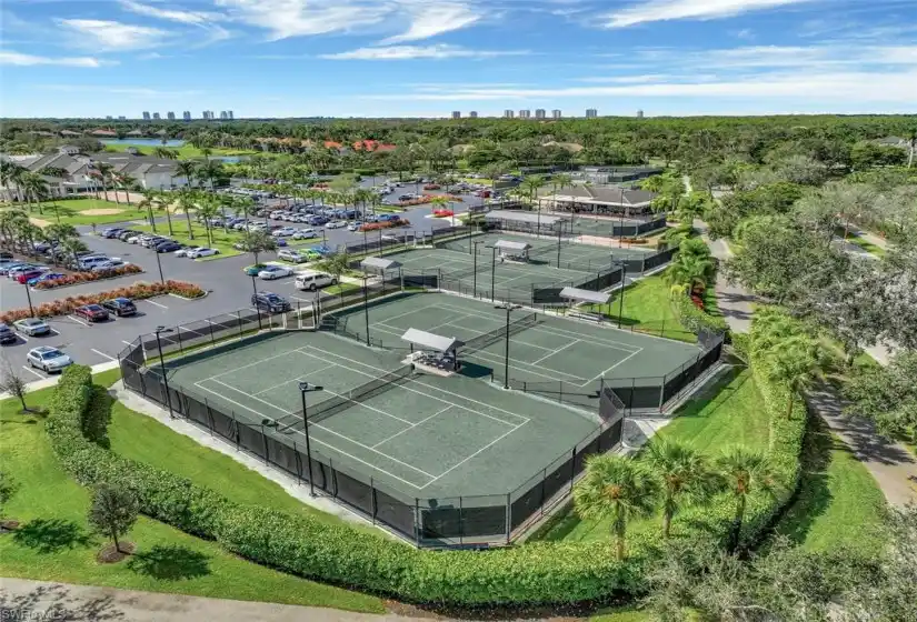 Nine lighted Har-Tru clay set the stage for a tennis experience regarded as one of the best in Southwest Florida.