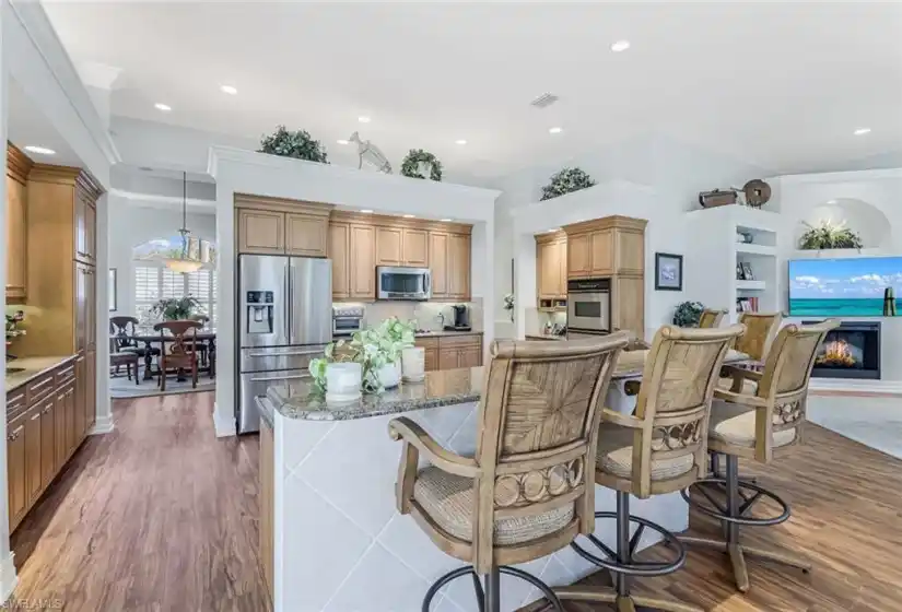 Great space for friends and family to join you in the kitchen!
