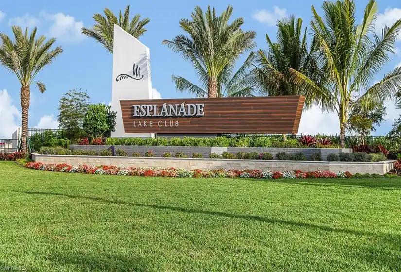 Welcome home at Esplanade Lake Club with this inviting entrance!
