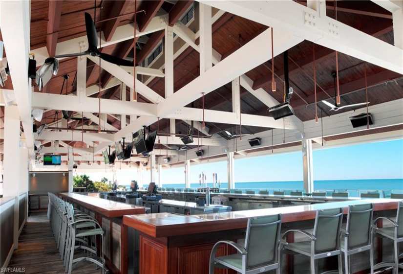 Marker 36 is one of two private beachfront restaurants/bar