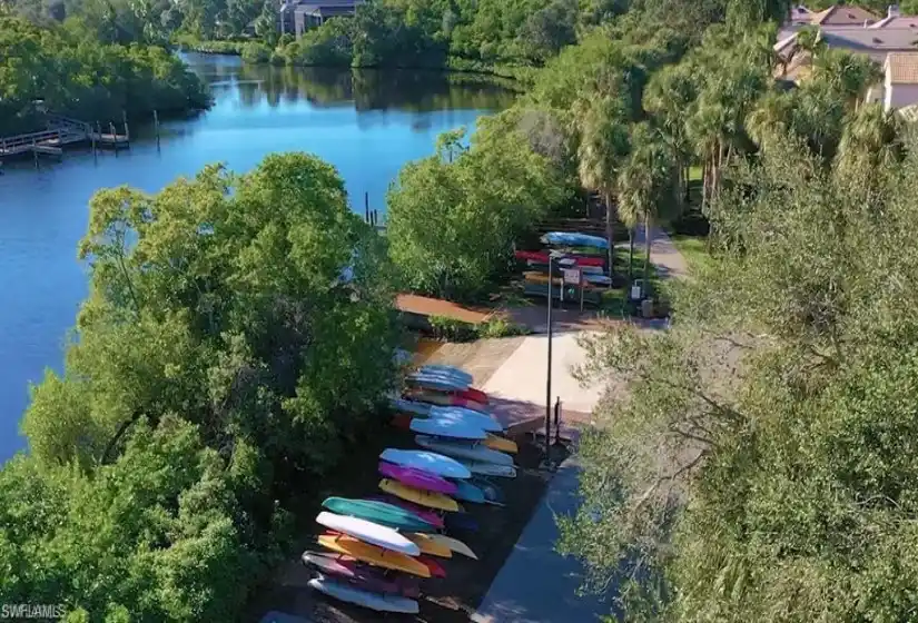 The river park area boasts canoe/kayak storage, a boat ramp with gulf access, multiple docks, pickleball courts, basketball court and access to Bonita Bay's walking paths.