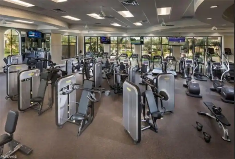 State of the art fitness center.