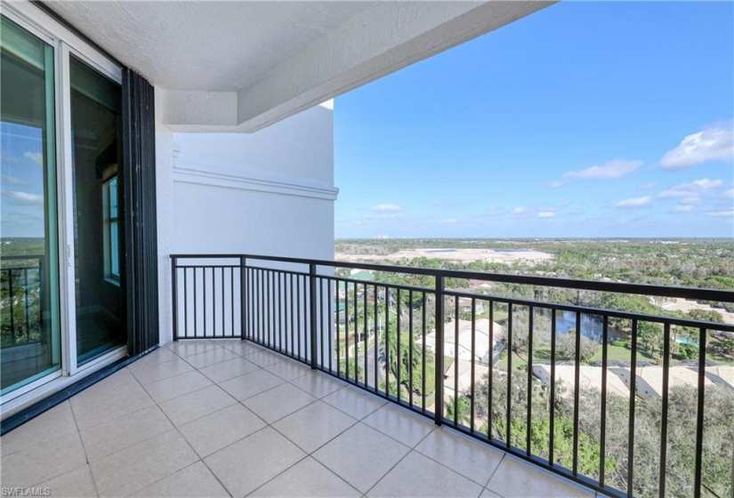 Open Balcony shared by 2nd and 3rd Bedrooms