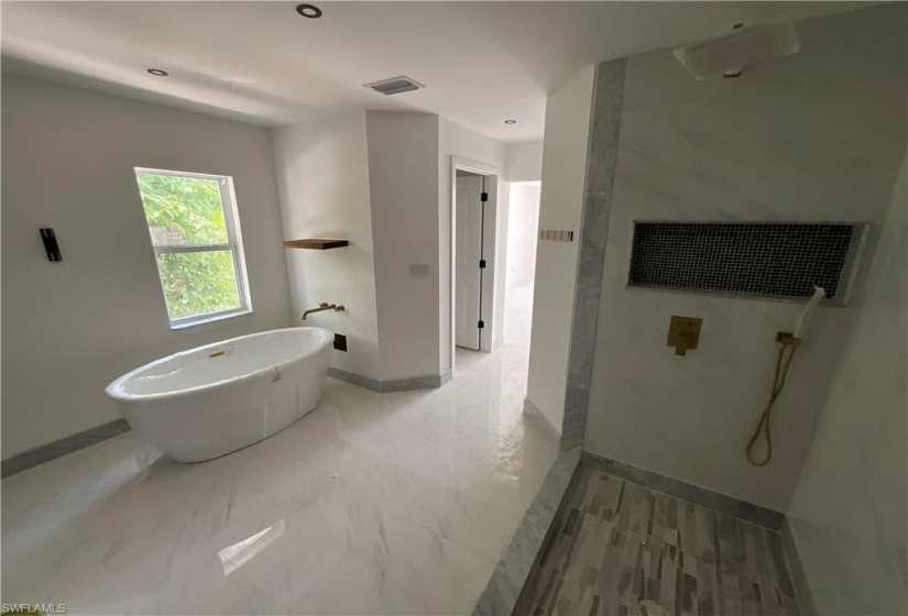 Bathroom with tile floors
